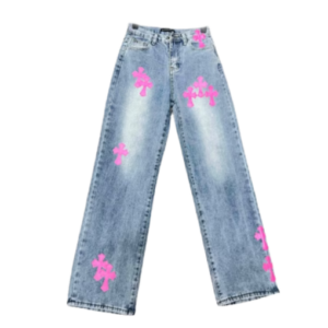 Chrome Hearts Denim Pink Women’s Jeans