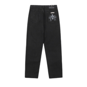 Chrome Hearts cross-distressed jeans