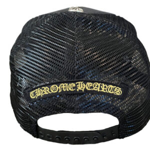 Chrome Hearts Hollywood Corduroy Trucker Hat – Black-Gold