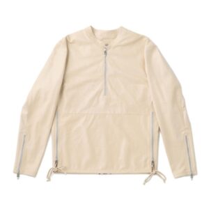 Chrome Hearts Leather Jacket x Dover Street Market Ginza Cemetary Spine – Beige