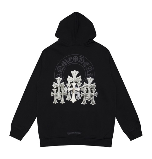 Chrome Hearts Hoodie Multiple Cross - Black