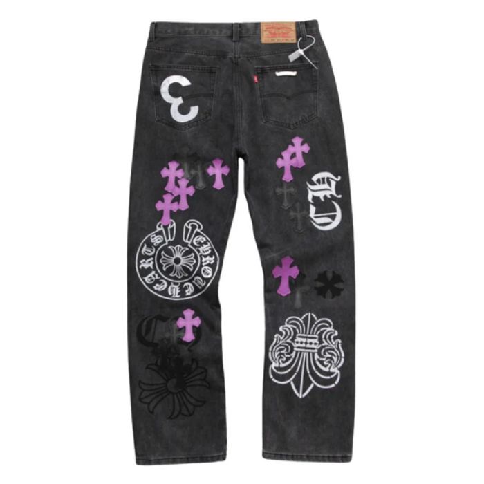 Chrome Hearts Box Purple Pants